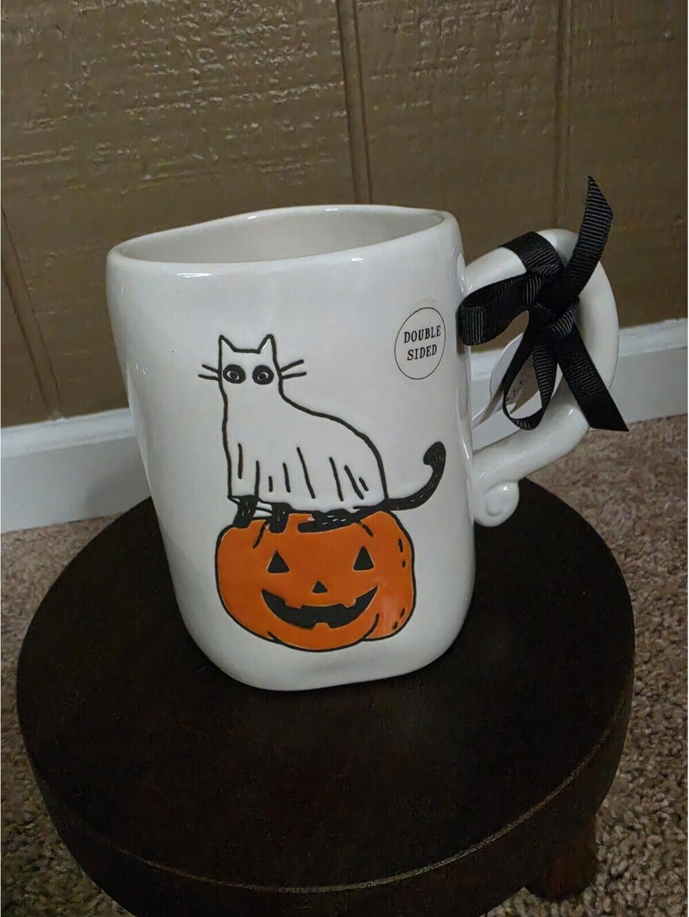 “Feline Spooky Cat On Pumpkin Halloween Mug [COPY]